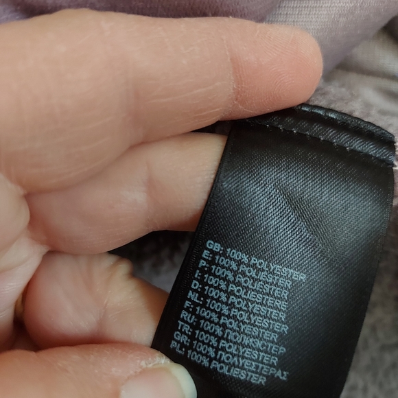 The North Face Fuzzy full Zip hooded jacketsize medium purple - Picture 6 of 8